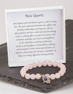 ΒΡΑΧΙΟΛΙ ΜΕ ΗΜΙΠΟΛΥΤΙΜΟΥΣ ΛΙΘΟΥΣ - Rose Quartz