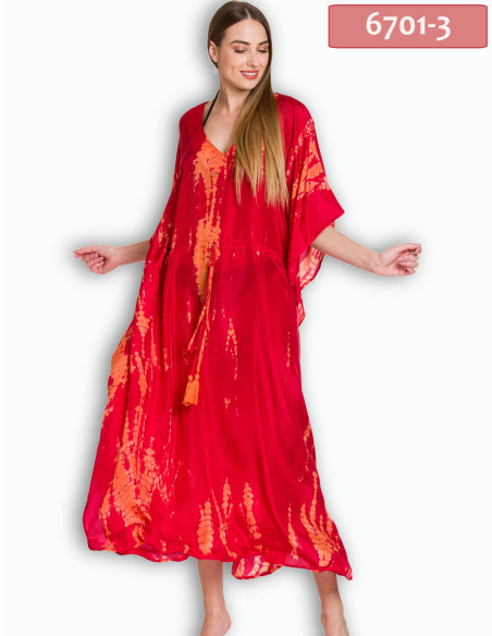 ΚΑΦΤΑΝΙ ΜΑΚΡΥ ΜΕΤΑΞΩΤΟ TIE DYE ΜΕ ADJUSTER