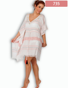 ΚΑΦΤΑΝΙ PONCHO ΜΕ ΦΟΥΝΤΕΣ