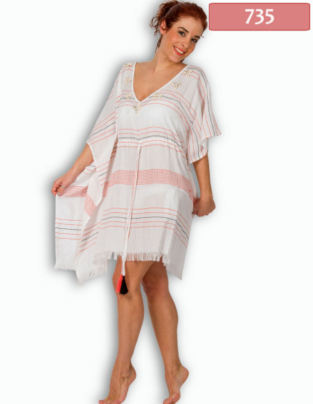 ΚΑΦΤΑΝΙ PONCHO ΜΕ ΦΟΥΝΤΕΣ