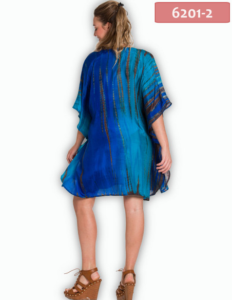 ΚΑΦΤΑΝΙ MIDI ΜΕΤΑΞΩΤΟ TIE DYE ΜΕ ADJUSTER