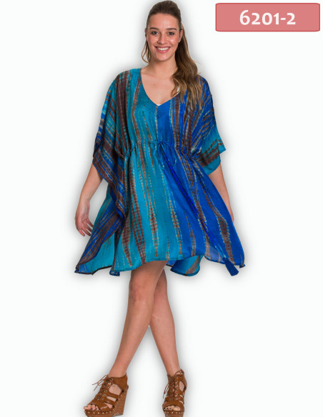 ΚΑΦΤΑΝΙ MIDI ΜΕΤΑΞΩΤΟ TIE DYE ΜΕ ADJUSTER