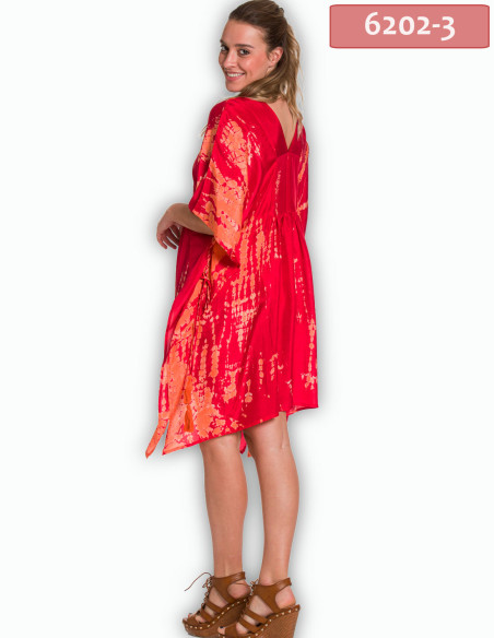 ΚΑΦΤΑΝΙ MIDI ΜΕΤΑΞΩΤΟ TIE DYE ΜΕ ΠΛΑΪΝΟ ADJUSTER