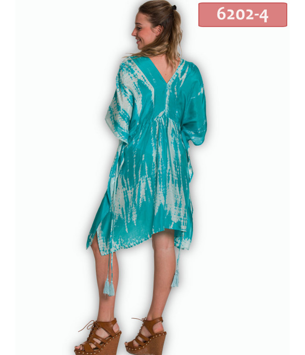 ΚΑΦΤΑΝΙ MIDI ΜΕΤΑΞΩΤΟ TIE DYE ΜΕ ΠΛΑΪΝΟ ADJUSTER