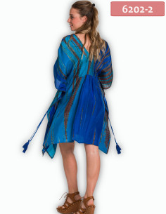 ΚΑΦΤΑΝΙ MIDI ΜΕΤΑΞΩΤΟ TIE DYE ΜΕ ΠΛΑΪΝΟ ADJUSTER 2