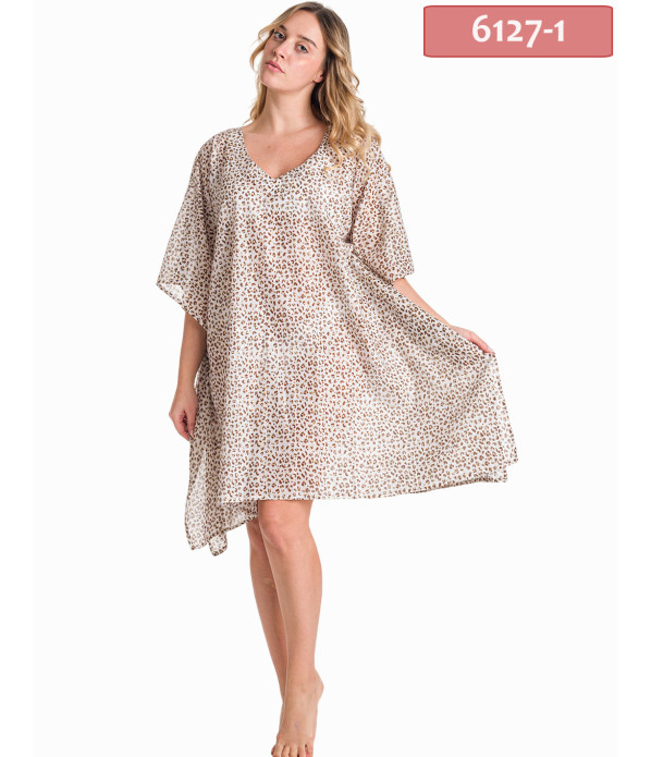 ΚΑΦΤΑΝΙ PONCHO ANIMAL PRINT