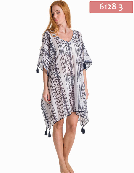 ΚΑΦΤΑΝΙ PONCHO ΜΕ ΦΟΥΝΤΕΣ